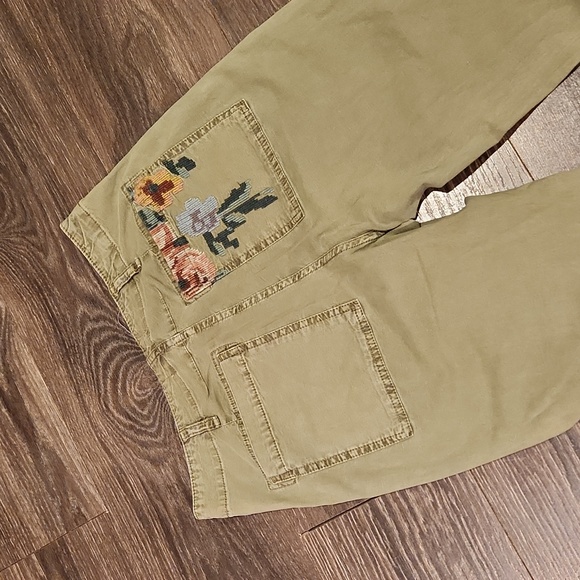 ❤ ANTHROPOLOGIE HIGH RISE STRAIGHT EMBROIDERED RELAXED TROUSERS / PANTS, 4 (27) - Picture 11 of 15